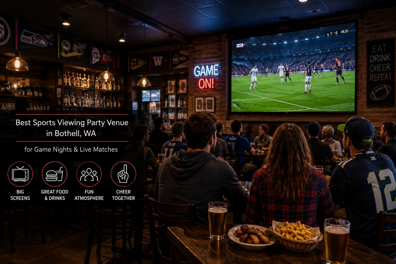 Best Sports Viewing Party Venue in Bothell WA for Game Nights & Live Matches